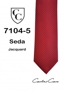 Corbata de Seda Roja - Celeste